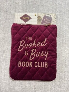 E Reader Pouch Kindle Sleeve Stitched The Booked & Busy Book Club Quilted Case